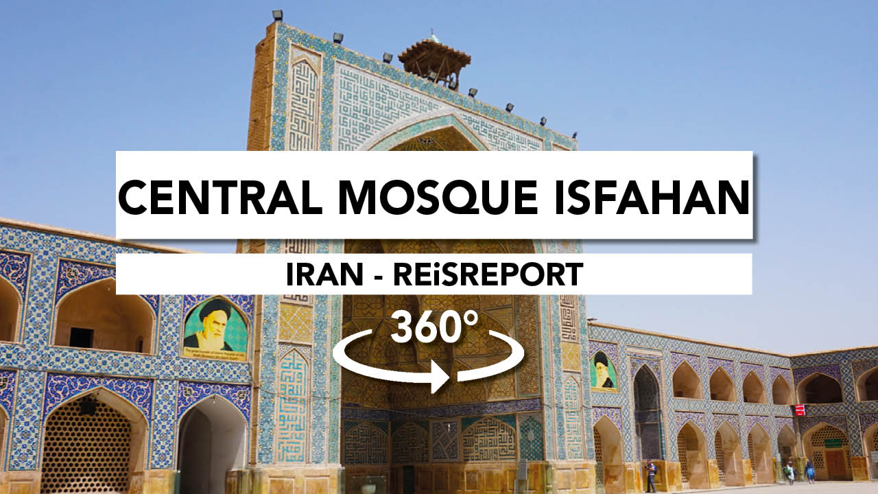 isfahan, central mosque video 360, iran