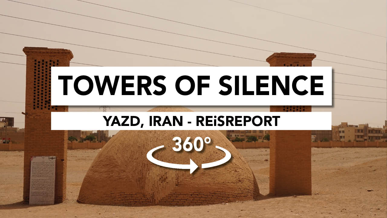 yazd, towers of silence video 360, iran