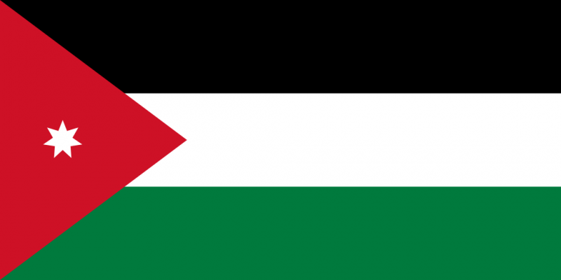 vlag van jordanië